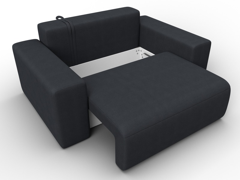 Кресло Лига-036 НПБ, Замша, JOLY 16 темно-серый