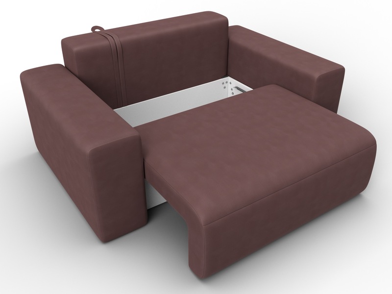 Кресло Лига-036 НПБ, Замша, JOLY 09 бордовый