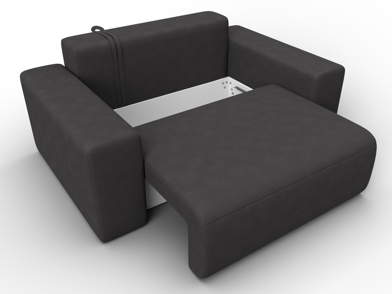 Кресло Лига-036 НПБ, Замша, JOLY 08 коричневый