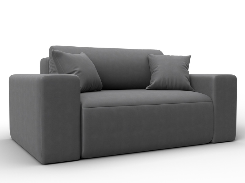 Кресло Лига-036 НПБ, Замша, JOLY 13 серый