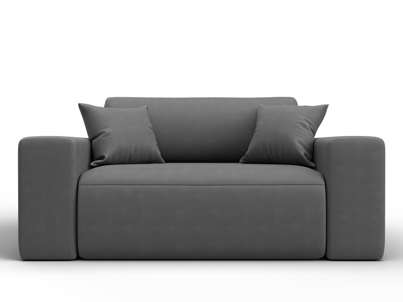 Кресло Лига-036 НПБ, Замша, JOLY 13 серый