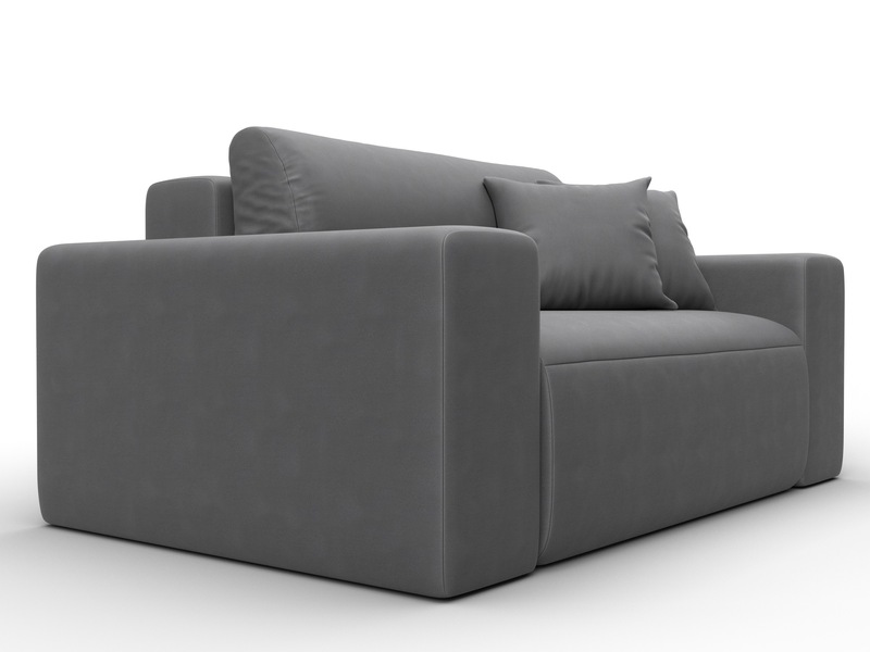 Кресло Лига-036 НПБ, Замша, JOLY 13 серый