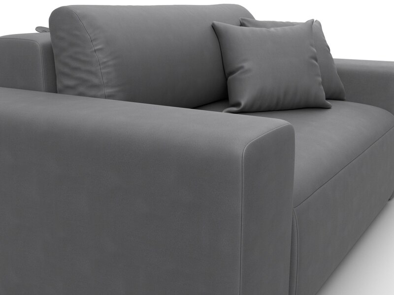 Кресло Лига-036 НПБ, Замша, JOLY 13 серый