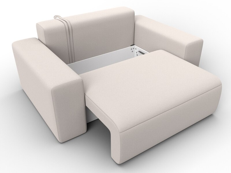 Кресло Лига-036 НПБ, Замша, JOLY 05 бежевый