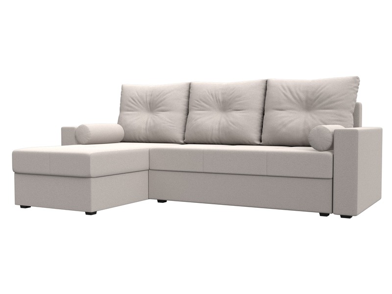 Диван угловой Верона Лайт левый угол, Замша, JOLY 05 бежевый