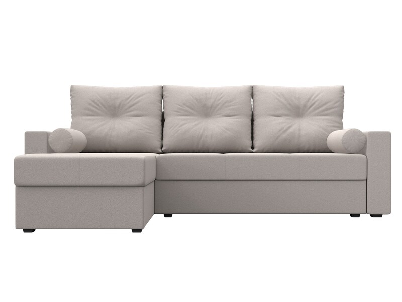 Диван угловой Верона Лайт левый угол, Замша, JOLY 05 бежевый