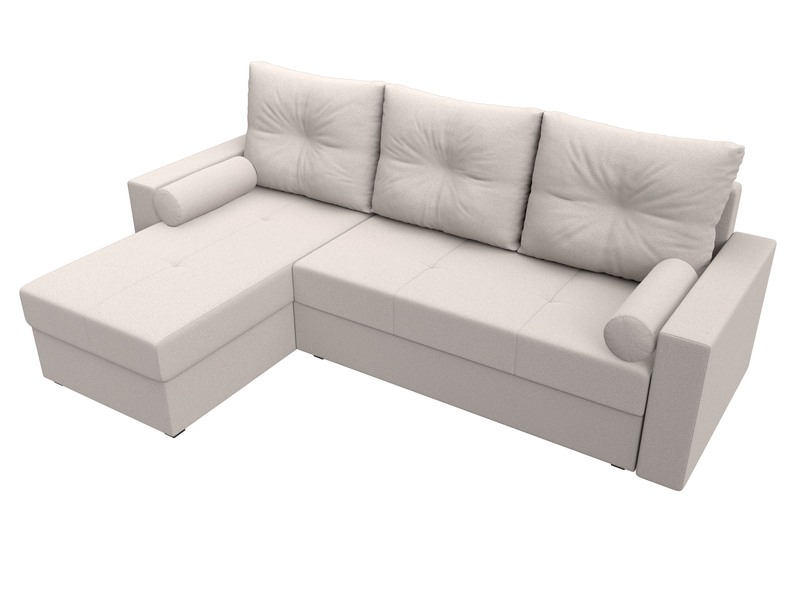 Диван угловой Верона Лайт левый угол, Замша, JOLY 05 бежевый