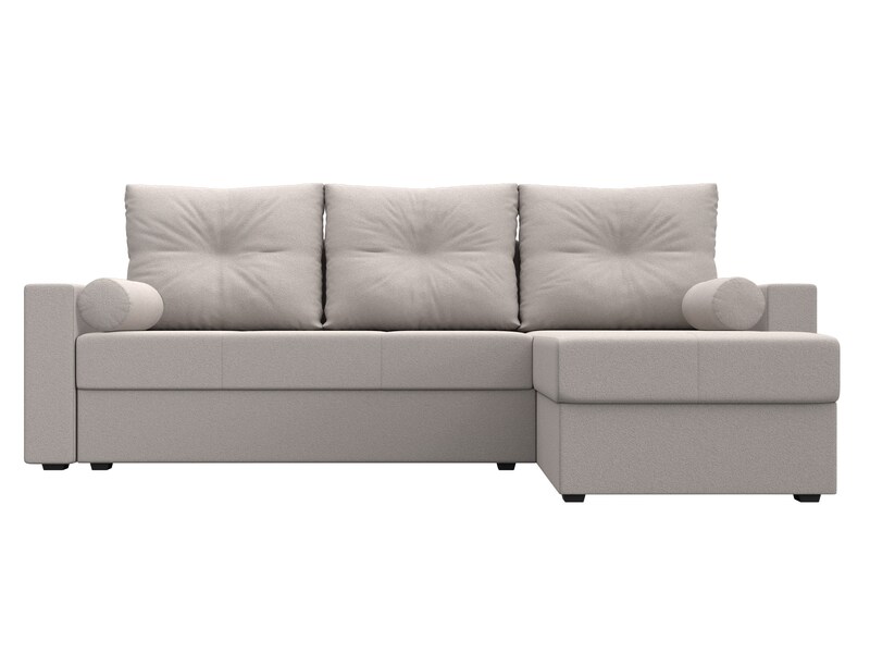 Диван угловой Верона Лайт правый угол, Замша, JOLY 05 бежевый