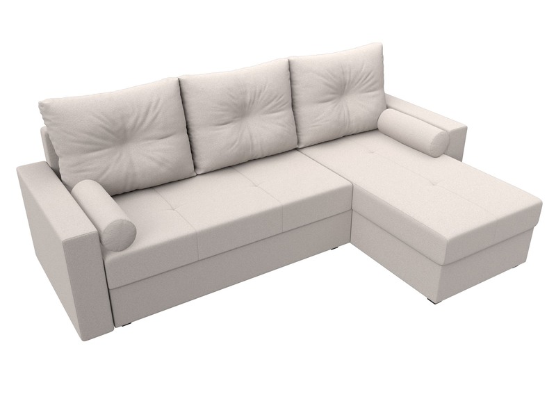 Диван угловой Верона Лайт правый угол, Замша, JOLY 05 бежевый