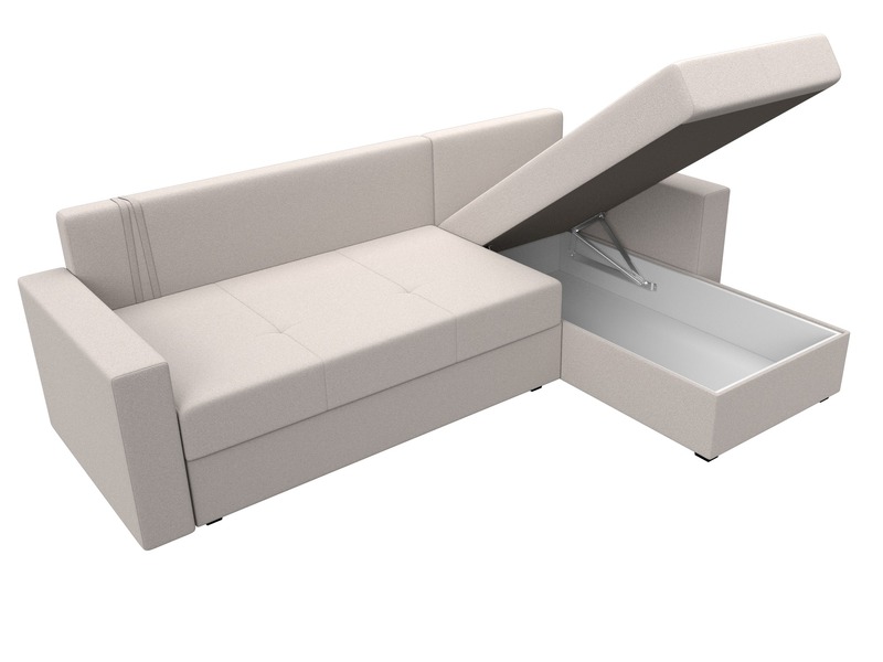 Диван угловой Верона Лайт правый угол, Замша, JOLY 05 бежевый