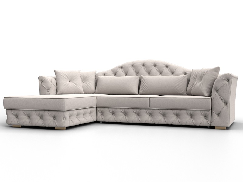 Диван угловой Артис левый угол, Замша, JOLY 05 бежевый