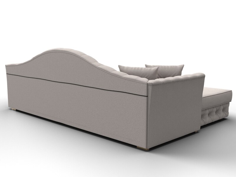 Диван угловой Артис левый угол, Замша, JOLY 05 бежевый