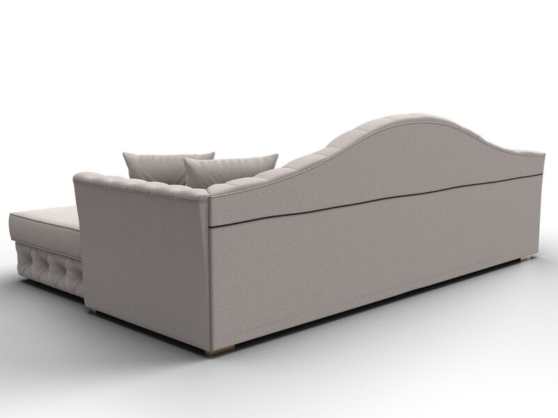 Диван угловой Артис правый угол, Замша, JOLY 05 бежевый