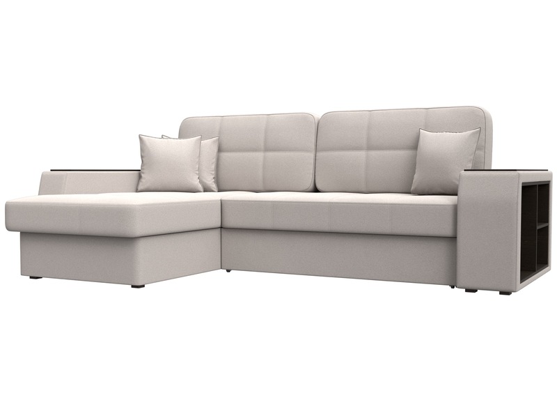 Диван угловой Брюссель левый угол, Замша, JOLY 05 бежевый