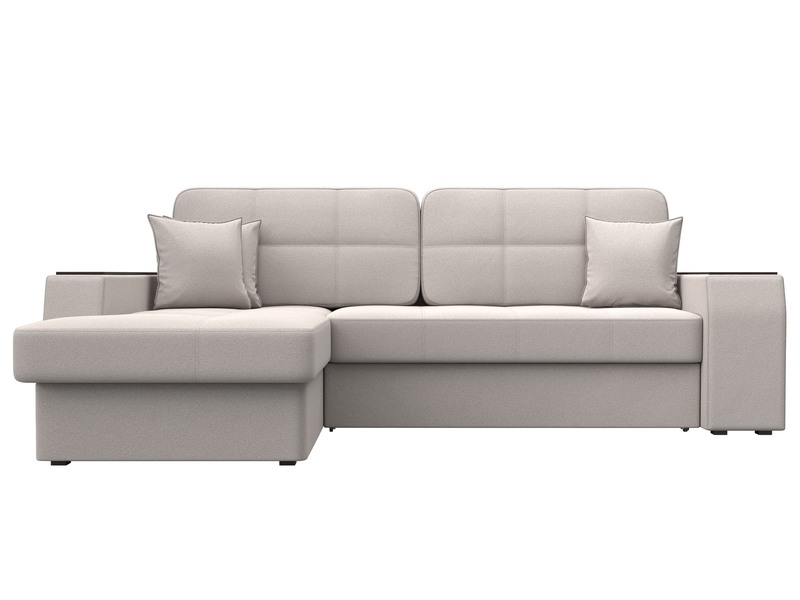 Диван угловой Брюссель левый угол, Замша, JOLY 05 бежевый