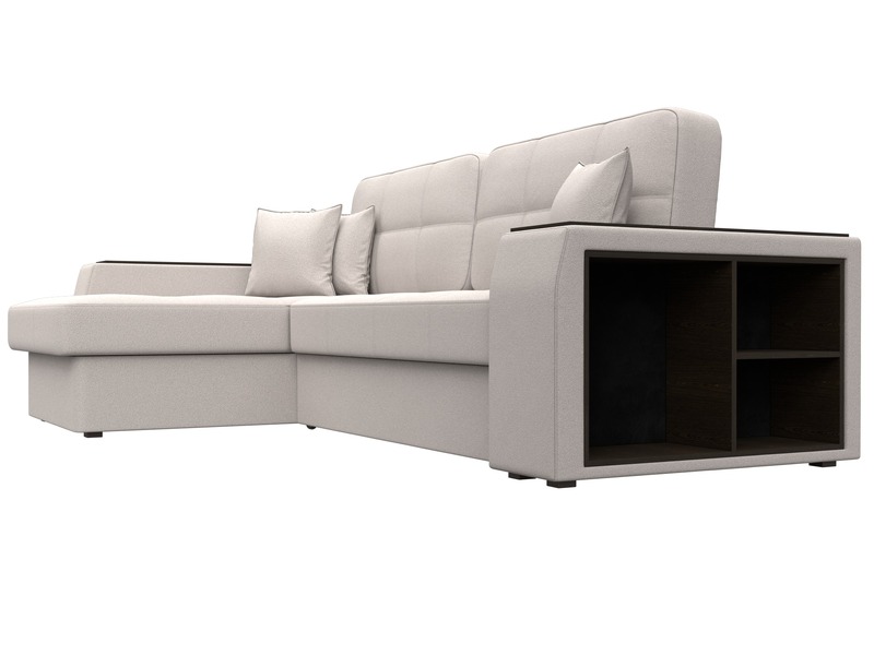 Диван угловой Брюссель левый угол, Замша, JOLY 05 бежевый