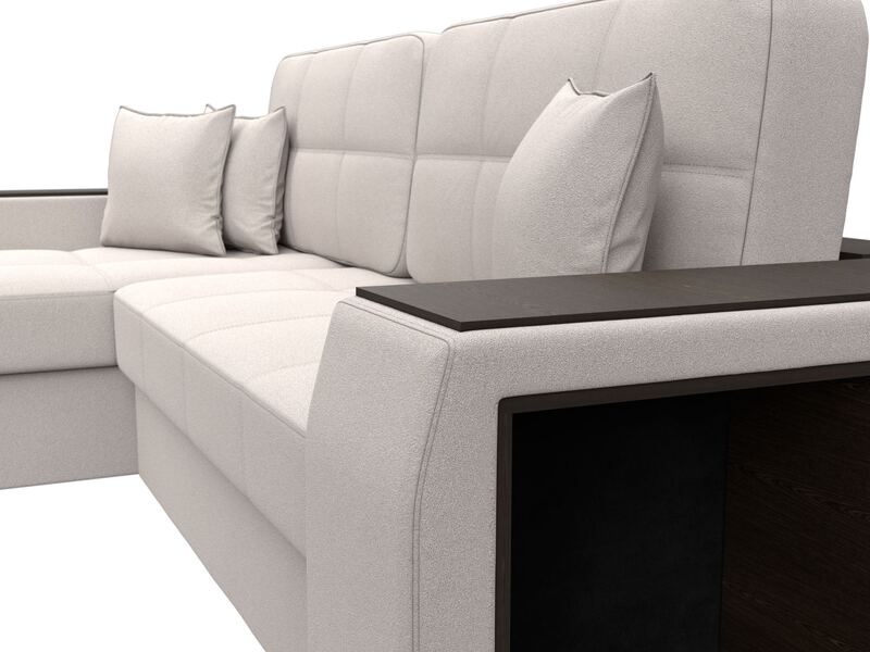 Диван угловой Брюссель левый угол, Замша, JOLY 05 бежевый