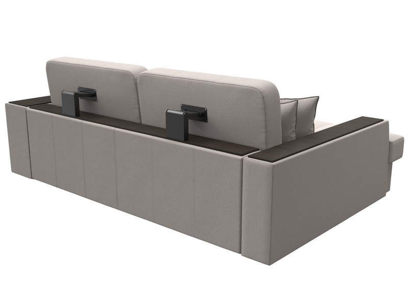 Диван угловой Брюссель левый угол, Замша, JOLY 05 бежевый