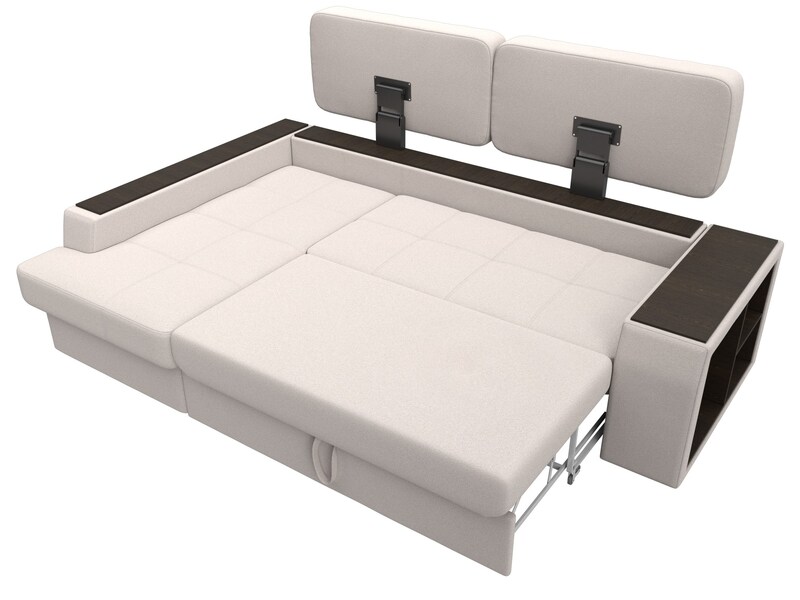 Диван угловой Брюссель левый угол, Замша, JOLY 05 бежевый