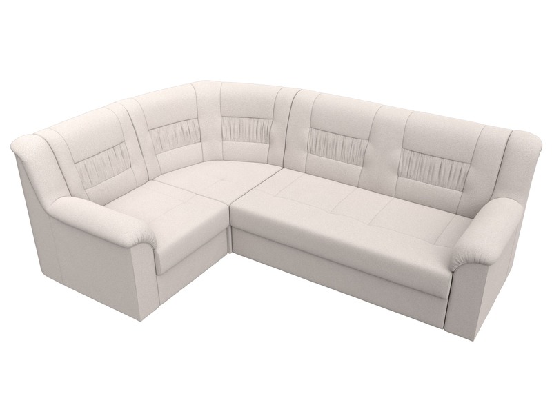 Диван угловой Карелия левый угол, Замша, JOLY 05 бежевый