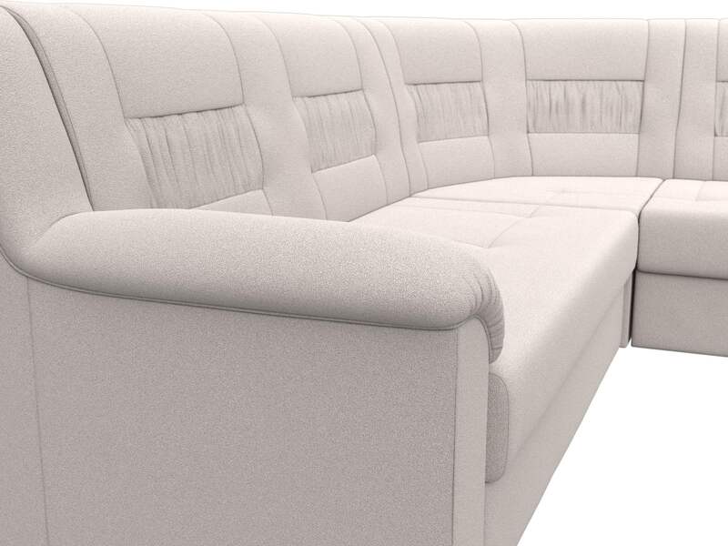 Диван угловой Карелия правый угол, Замша, JOLY 05 бежевый