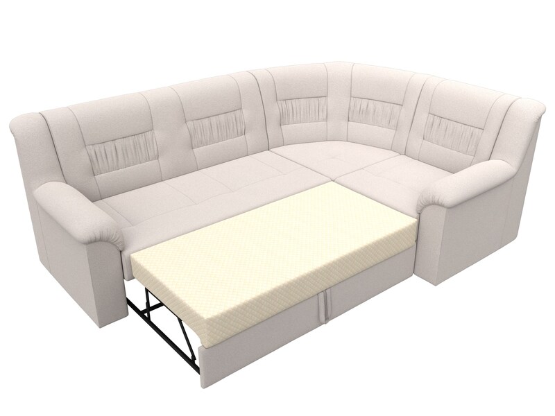 Диван угловой Карелия правый угол, Замша, JOLY 05 бежевый