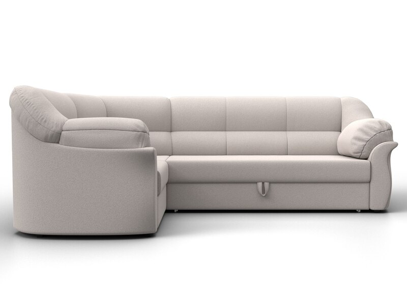 Диван угловой Карнелла левый угол, Замша, JOLY 05 бежевый