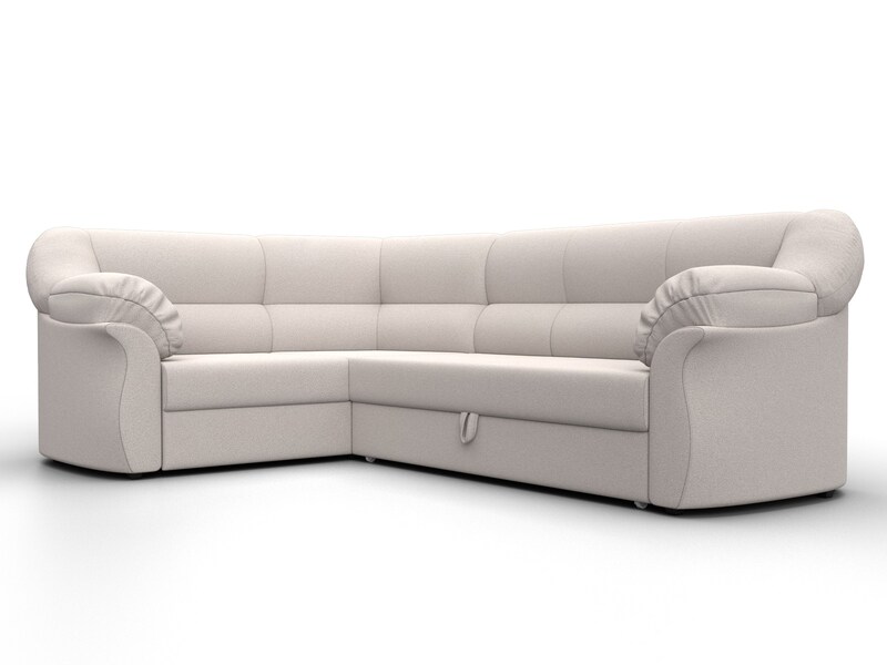 Диван угловой Карнелла левый угол, Замша, JOLY 05 бежевый