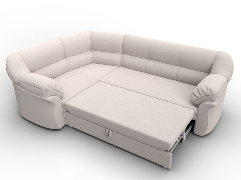 Диван угловой Карнелла левый угол, Замша, JOLY 05 бежевый