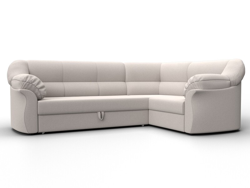 Диван угловой Карнелла правый угол, Замша, JOLY 05 бежевый