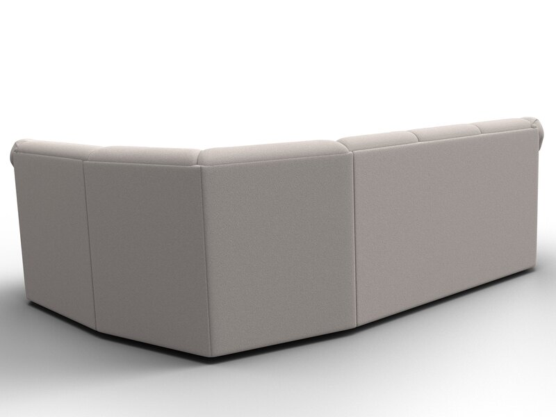 Диван угловой Карнелла правый угол, Замша, JOLY 05 бежевый