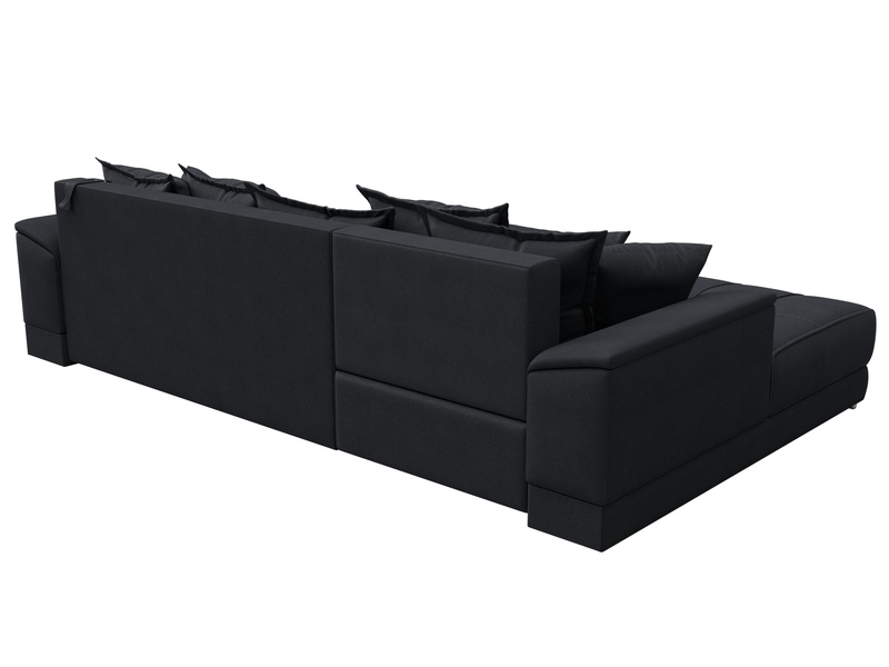 Диван угловой НордСтар левый угол, Замша, JOLY 16 темно-серый