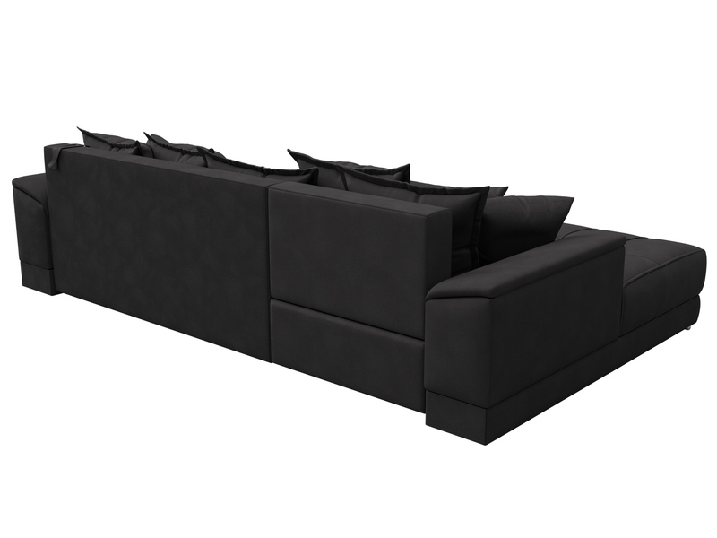 Диван угловой НордСтар левый угол, Замша, JOLY 08 коричневый