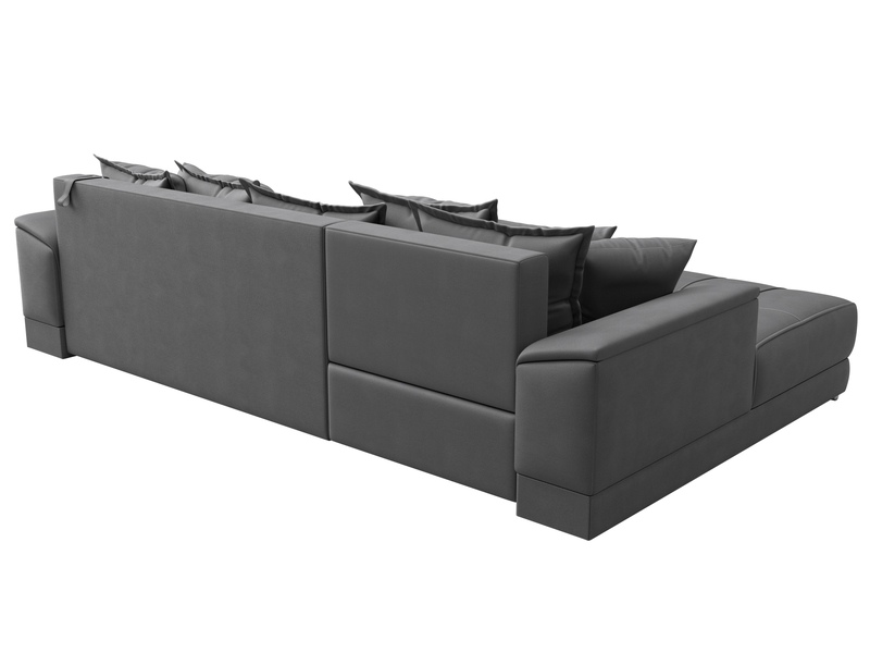 Диван угловой НордСтар левый угол, Замша, JOLY 13 серый