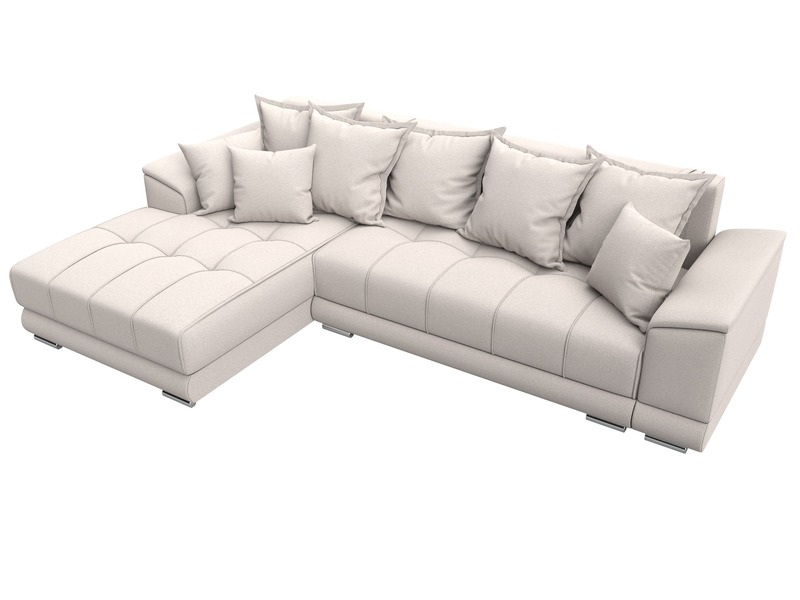 Диван угловой НордСтар левый угол, Замша, JOLY 05 бежевый