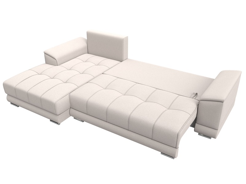 Диван угловой НордСтар левый угол, Замша, JOLY 05 бежевый