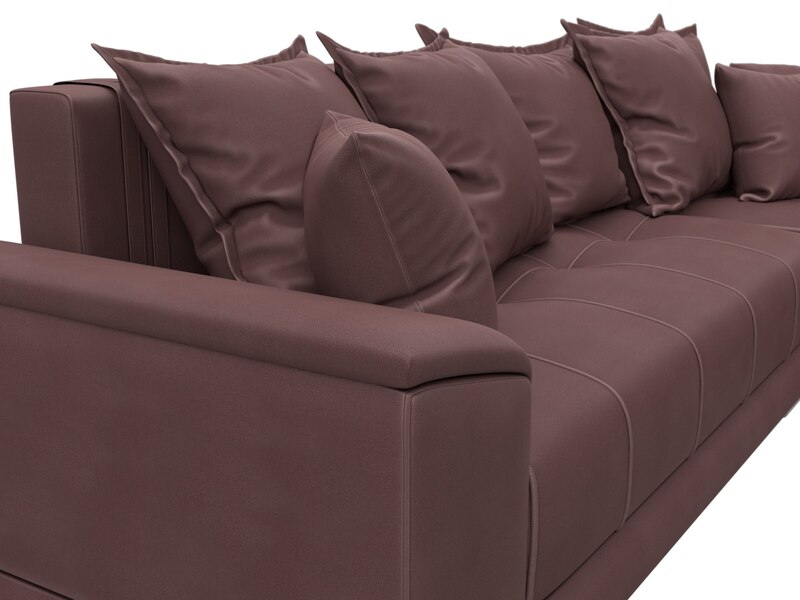 Диван угловой НордСтар правый угол, Замша, JOLY 09 бордовый