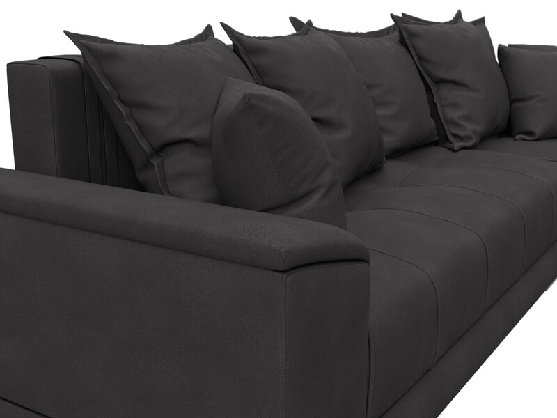 Диван угловой НордСтар правый угол, Замша, JOLY 08 коричневый