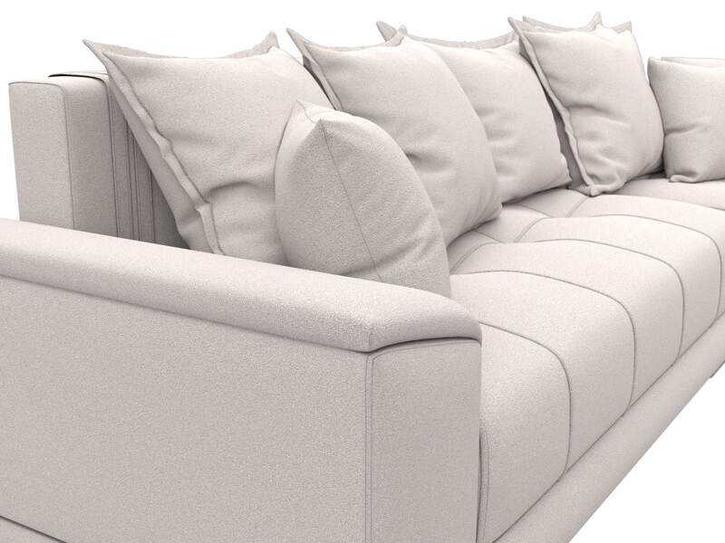 Диван угловой НордСтар правый угол, Замша, JOLY 05 бежевый