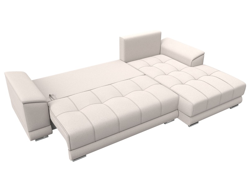 Диван угловой НордСтар правый угол, Замша, JOLY 05 бежевый