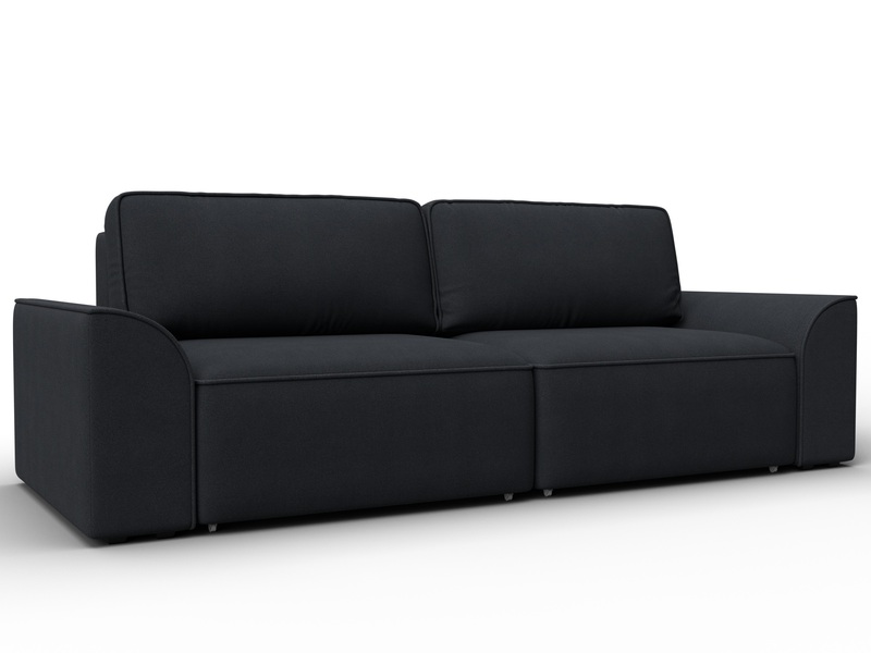 Диван прямой Лига-048 НПБ, Замша, JOLY 16 темно-серый