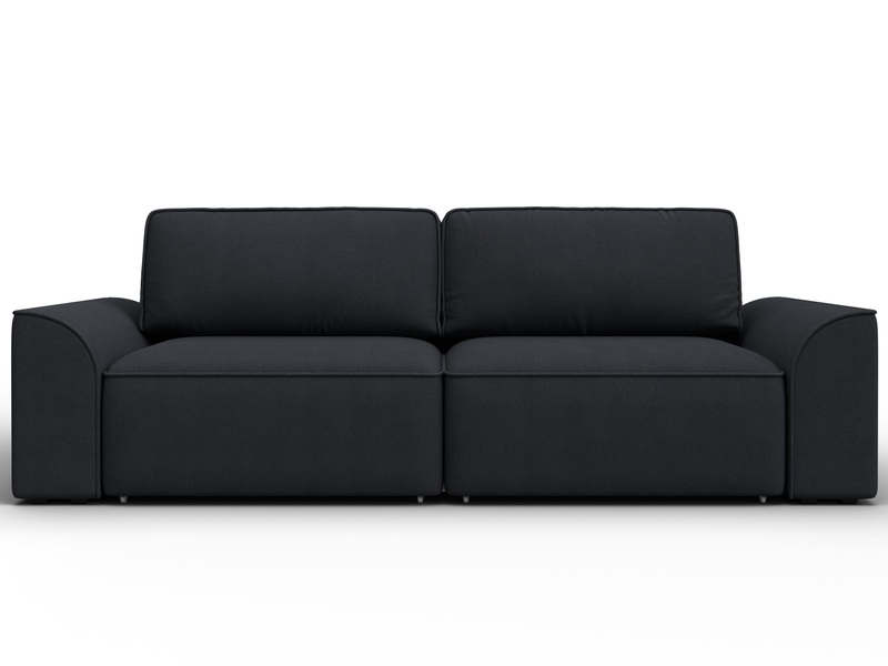 Диван прямой Лига-048 НПБ, Замша, JOLY 16 темно-серый