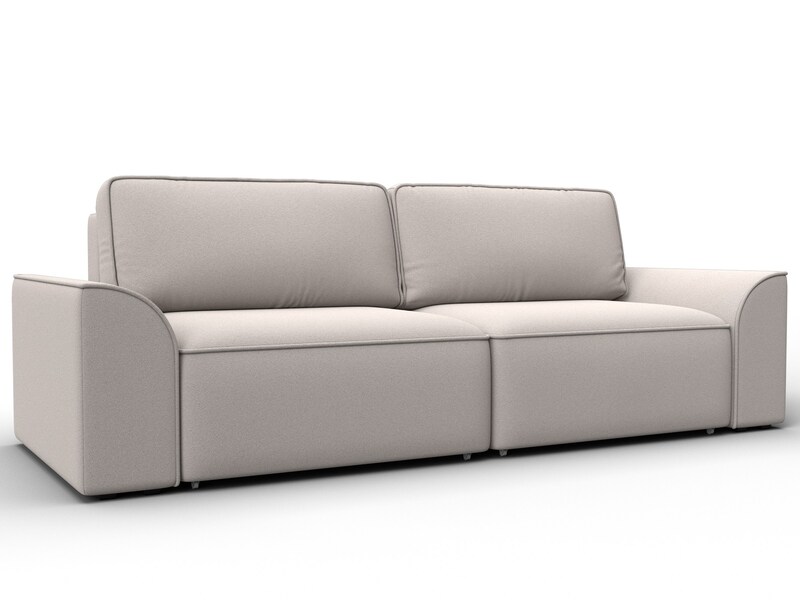 Диван прямой Лига-048 НПБ, Замша, JOLY 05 бежевый