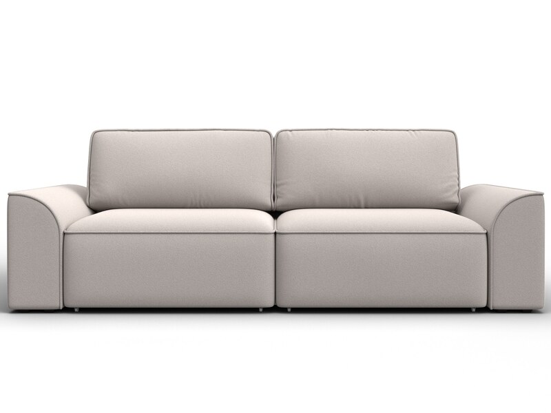 Диван прямой Лига-048 НПБ, Замша, JOLY 05 бежевый