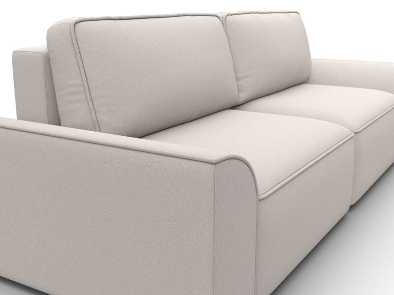 Диван прямой Лига-048 НПБ, Замша, JOLY 05 бежевый