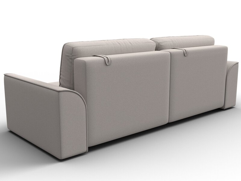 Диван прямой Лига-048 НПБ, Замша, JOLY 05 бежевый