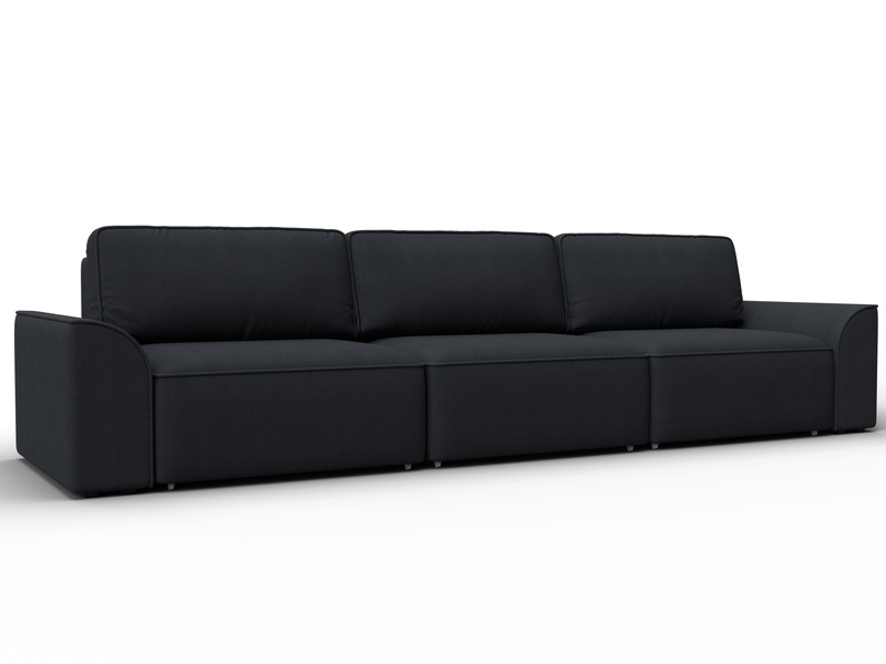 Диван прямой Лига-048 НПБ Лонг, Замша, JOLY 16 темно-серый