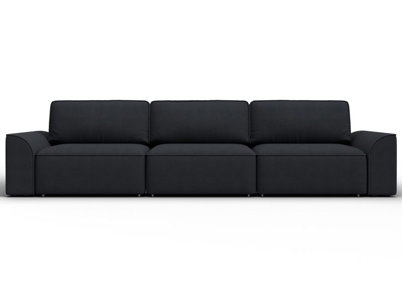 Диван прямой Лига-048 НПБ Лонг, Замша, JOLY 16 темно-серый