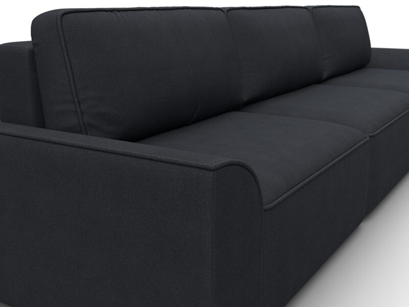 Диван прямой Лига-048 НПБ Лонг, Замша, JOLY 16 темно-серый