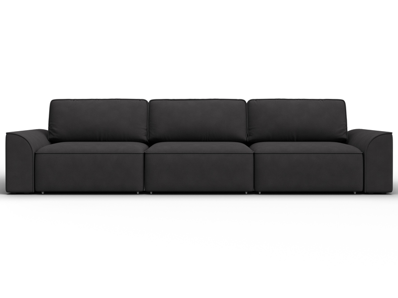 Диван прямой Лига-048 НПБ Лонг, Замша, JOLY 08 коричневый